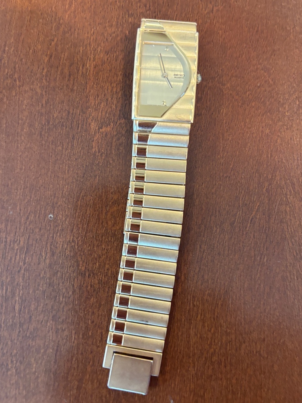 Vintage 1990 Seiko 2Y00-5E60 Half Moon Piano Dial Gold Watch - Untested / Rare
